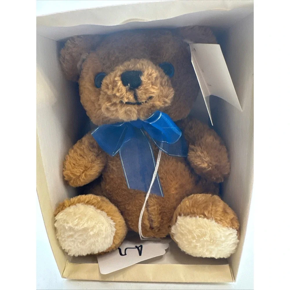 Carlyle & Co. Teddy Bear Blue‎ Bow Plush 2000 Collection New with Tags